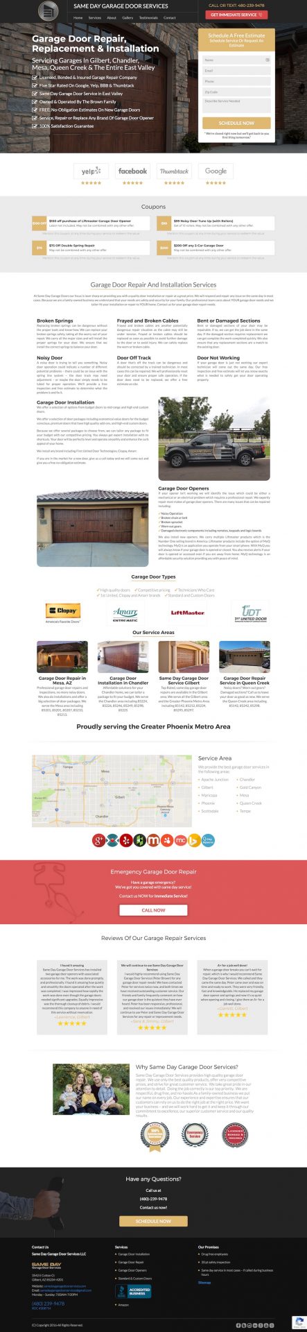 Same Day Garage Door Services
